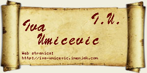 Iva Umićević vizit kartica
